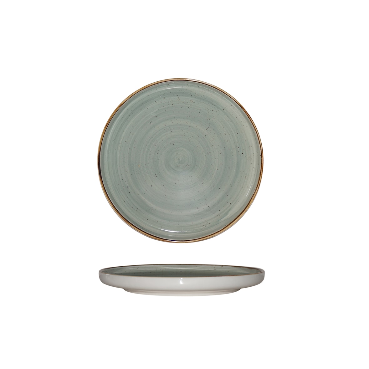 METRO PROFESSIONAL Plato llano Noromi, porcelana, Ø 25.2 cm, gris, 4 unidades