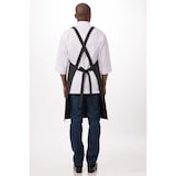 thumbnail of Chef Works® Basic CROSS BACK Latzschürze, tragekomfort, Schwarz-gestreift