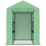 thumbnail of vidaXL Gewächshaus mit Regalen Stahl 143x143x195 cm