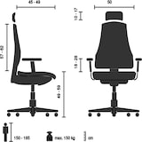 thumbnail of Sedia da ufficio / Poltrone direzionali ERGOHUMAN SLIM G GEN2 Tessuto in maglia rosa hjh OFFICE