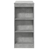 thumbnail of vidaXL Bartisch mit Regal Betongrau 95x47x103,5 cm Holzwerkstoff
