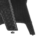 thumbnail of tectake Conjunto de ratán Catania  Negro