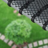 thumbnail of Relaxdays Dachrinnen Laubschutz, 2er Set, je 6 m x 15 cm, Kunststoff Laubfang, 12 m Laubschutzgitter Regenrinne, schwarz