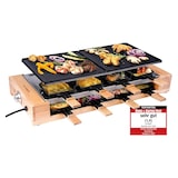 thumbnail of KLAMER Raclette 8 Personen, 1500W Raclette Grill mit Holzgestell, Raclette mit antihaftbeschichteter Grillplatte, Tischgrill elektrisch