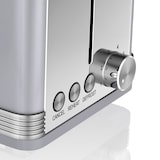 thumbnail of SWAN ST19010GRNEU Retro Tostadora Pan Ranura Ancha 2 Rebanadas, Regulador Nivel de Tostado, Descongelación, Gris, 800W