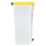 thumbnail of ROSSIGNOL Poubelle de tri 100L à pédale UTILO blanc/jaune