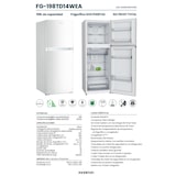 thumbnail of INFINITON Frigorfico Dos Puertas FG-198TD14WEA, 198 L, 143 cm, LED Interno, No Frost Total, E, Blanco