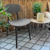 thumbnail of Besucherstuhl / Gartenstuhl ARTIFO HOL Kunststoff grau hjh OFFICE