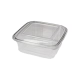 thumbnail of MONOUSO - Transparente Dose mit Klappdeckel Viereckig PET 750ml (600 Stück)