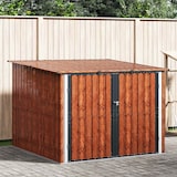 thumbnail of Abri de vélo 3 pcs Marron 215 x 206 x 157 cm Métal Modèle AbriSymbiose 188