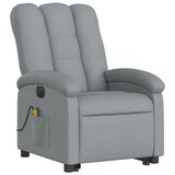 thumbnail of vidaXL Elektrischer Massagesessel mit Aufstehhilfe Hellgrau Stoff