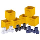 thumbnail of Aufbewahrungsboxen 26x26x26 cm faltbar Faltbox 6er Pack Aufbewahrungskiste quadratisch : gelb