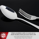 thumbnail of MAGEFESA IRIA Cubertería de 16 Cubiertos para 4 Comensales Fabricada en Acero Inoxidable, Tenedores, Cucharas, Cucharillas y Cuchillos de Mesa