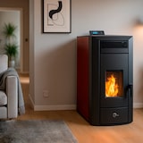 thumbnail of Poêle à granulés hydraulique Etanche Kleona 22,7 kW Bordeaux Sannover