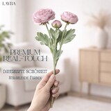 thumbnail of Künstliche Ranunkel Altrosa wie echt - Kunstblume 3 Blüten Deko