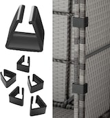 thumbnail of tectake Conjunto de ratán Lignano con 2 sillones  Gris