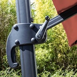 thumbnail of Ombrellone a sbalzo girevole 2x3 m in alluminio color terracotta