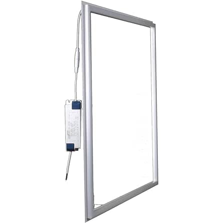 Pack  2x Marco Luminoso Panel Led Cuadrado 60x60cm Tricolor 6000-4000-3000K, 48W 4800 Lumenes (=250W) Falso Techo 60x60 Panel Led