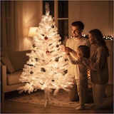 thumbnail of Weißer Weihnachtsbaum 150 cm künstlicher Tannenbaum 400 Spitzen