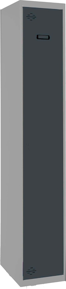 Simon Rack Casier Vestiaire Métallique 1 Porte 1015x400x500 Mm Anthracite - Armoire Avec Serrure Et Clé