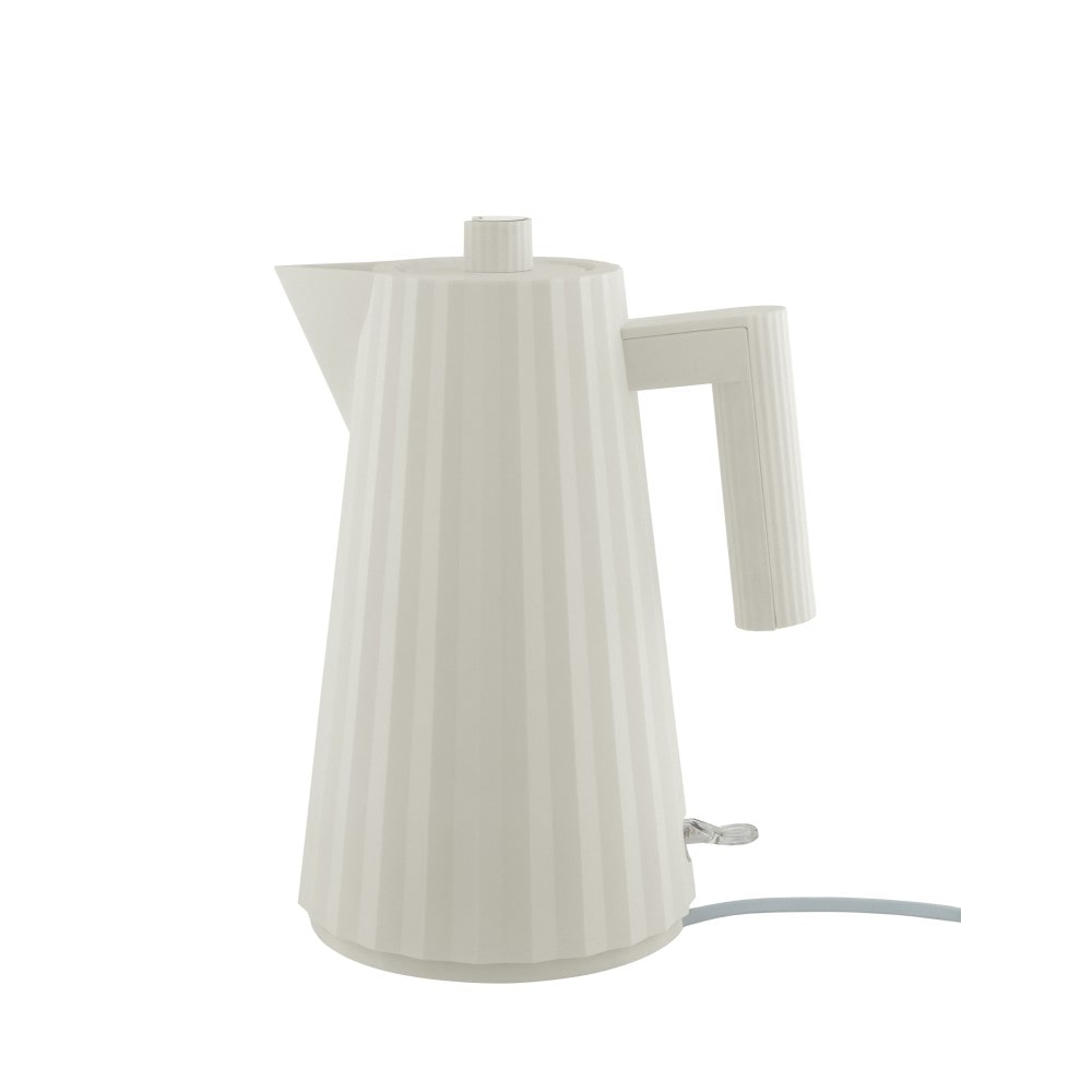 plissè, weißer elektrischer wasserkocher, alessi