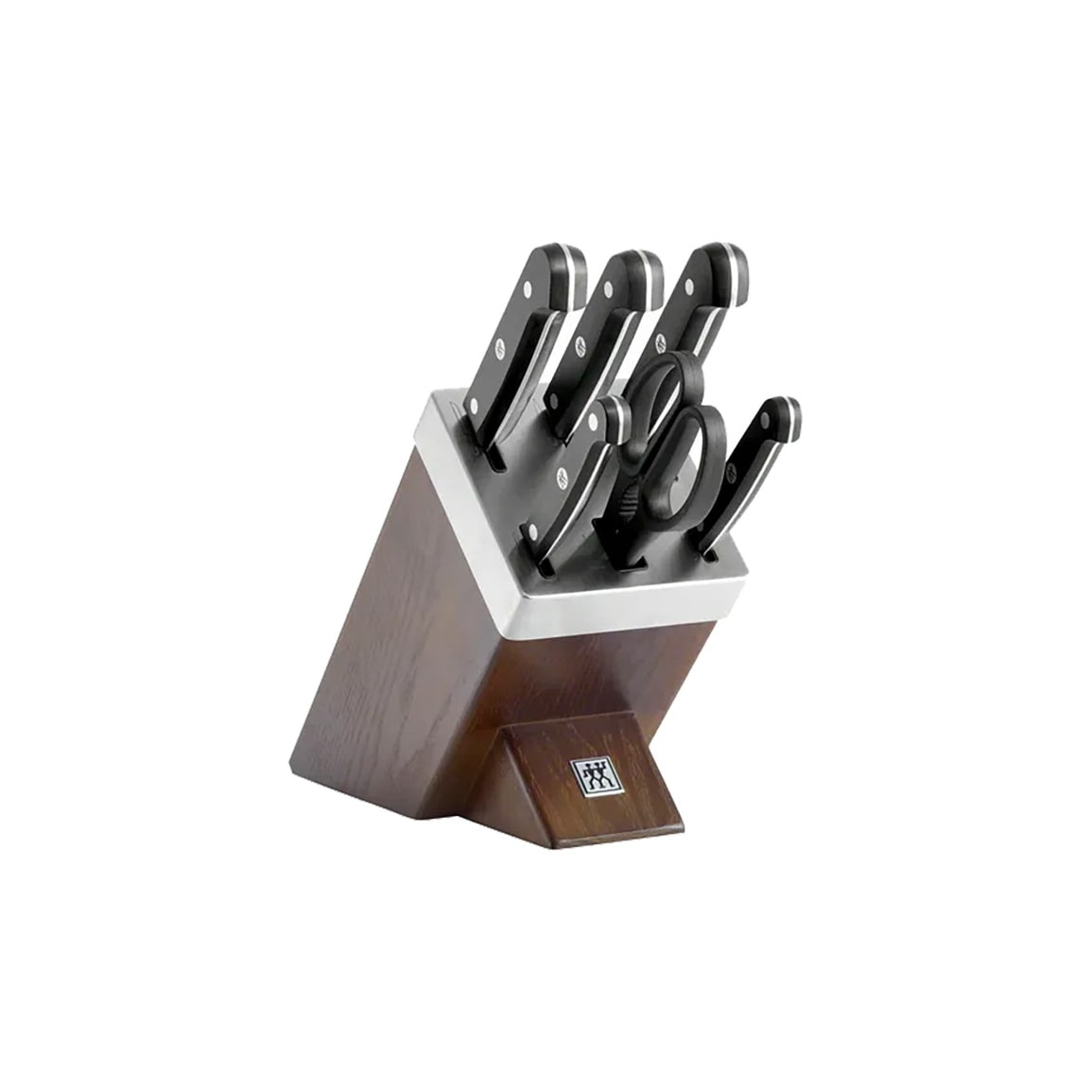 Zwilling Gourmet SharpBlock braun, Messerblock 7-tlg, selbstschärfend