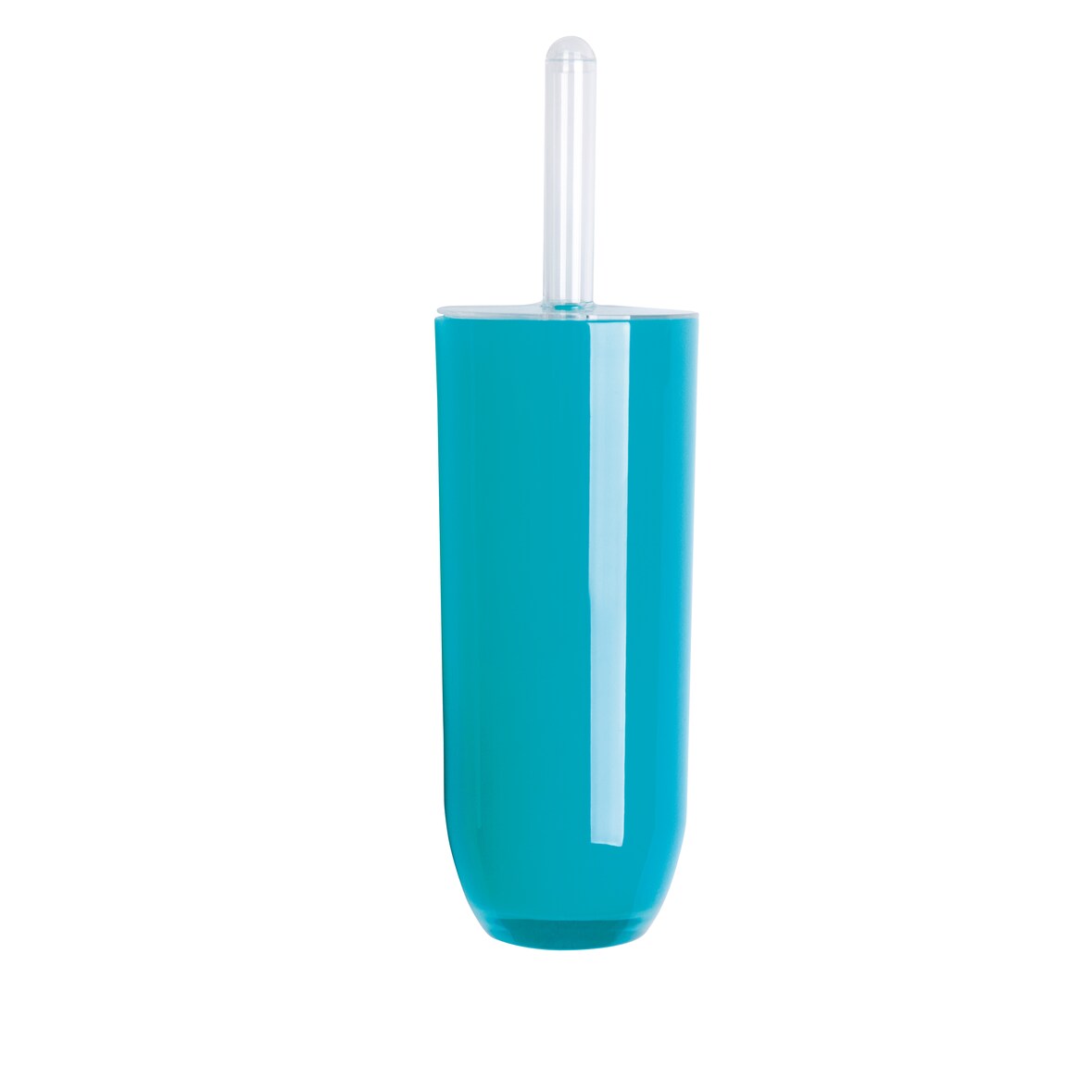 Excelsa portascopino con scopino Spa 10,5x37x10,5 cm plastica azzurro
