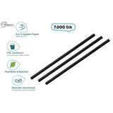 thumbnail of Papier- Trinkhalm, SCHWARZ, 7X150MM, 7.000 Stk