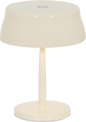 Zafferano Sister Light Mini Wi-Fi Smart LED-Tischlampe, elfenbeinfarben, wiederaufladbar und dimmbar - 2200-2700-3000-4000 K, 3,2 W, Höhe 17 cm