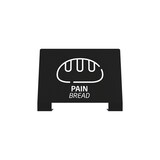 thumbnail of ROSSIGNOL Plaque signalétique de tri ALITRI pain gris manganèse