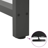 thumbnail of Pieds De Table De Bar Anthracite 2 Pièces 40 X (110 111) Cm Acier