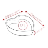 thumbnail of PEUGEOT Keramik Auflaufform FOR YOU 26cm Herz Kuchenform Spülmaschinenfest