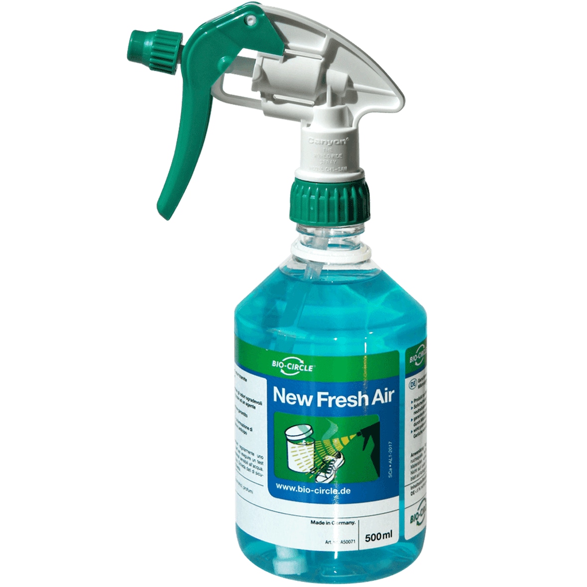 Geruchsentferner New Fresh Air, Box 20 x rPET Flaschen à 500 ml + 10 Sprayer