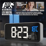 thumbnail of BEARWARE digitaler Wecker mit Netzteil und extra großem 2200 mAh Akku - Musikwecker Reisewecker - 13 Songs und Klingeltöne - Temperaturanzeige