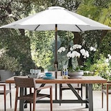 thumbnail of Ombrellone Da Giardino A Manovella Parasole Balcone Air Vent Inclinazione Regolabile Anti UV Impermeabile Mare Spiaggia Piscina Terrazzo 2.7 M Bianco