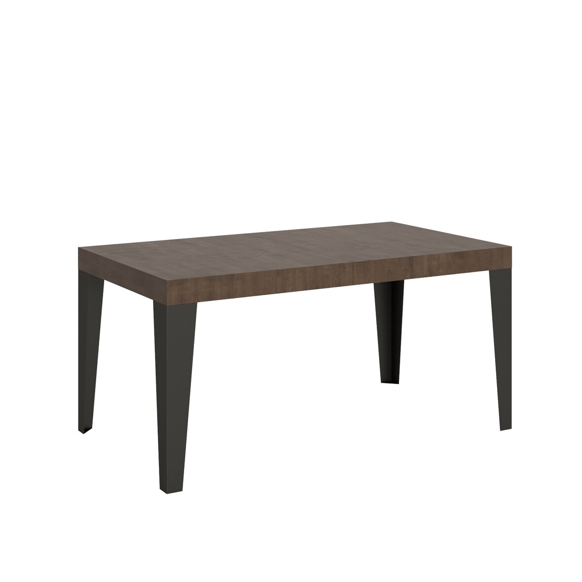 Itamoby Tavolo da Pranzo Flame 90x160 Allungato 90x420 in Nobilitato e Ferro Noce