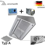 thumbnail of 70er Edelstahl Wandhaube - 70cm tief - mit Motor - mit Flammenschutz Filter und LED Lampe - VM Europa: 240 x 70 cm / Typ B / fertig montiert