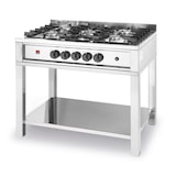 thumbnail of HENDI Cuisinière à gaz - 5 feux, châssis ouvert, Kitchen Line, 14,3kW, 900x640x(H)910mm