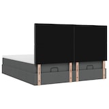 thumbnail of vidaXL Ottoman-Bett mit Matratzen & LEDs Dunkelgrau 160x200 cm Stoff