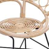 thumbnail of vidaXL Esszimmerstuhl 2 pcs Natur 49 x 51 x 81 cm Rattan und Eisen