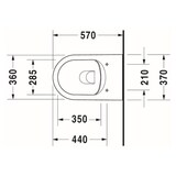 thumbnail of DU WWC-Set ME by STARCK,rimless,Durafix TS,weiß,inkl.WC-Sitz m.Absenkautomatik