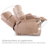 thumbnail of Fernsehsessel Aufstehhilfe, XXL-Relaxsessel, Liegefunktion, 200 kg Belastbarkeit, XXL-Sessel , Schlaffunktion, Mikrofaser, Braun, Raburg Samson