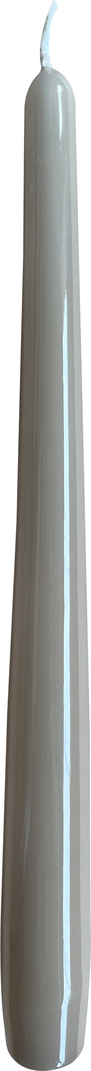 Gelackte Spitzkerzen Portobello Nougat 240 x Ø 23 mm, 12 Stück