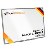 thumbnail of KARAT Whiteboard Office Marshal Alurahmen Magnettafel Stiftablage 60 x 90 cm Silber
