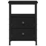 thumbnail of Mesilla de noche roble negro 34x35,5x50 cm madera de ingeniería