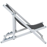 thumbnail of vidaXL Strandstühle 2 Stk. Klappbar Grau Aluminium und Textilene