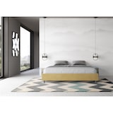 thumbnail of Azelia oker microvezel gewatteerd opbergbed 180x210