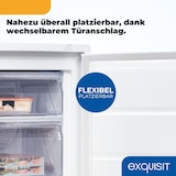thumbnail of Exquisit Gefrierschrank GS581-H-010D weiss | 85 l Nutzinhalt | Temperaturregelung | Gefrierschubladen | 4*-Gefrieren | Türanschlag wechselbar