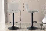 thumbnail of Barhocker Emma creme/Samt