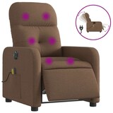 thumbnail of vidaXL Massagesessel Elektrisch Braun Stoff